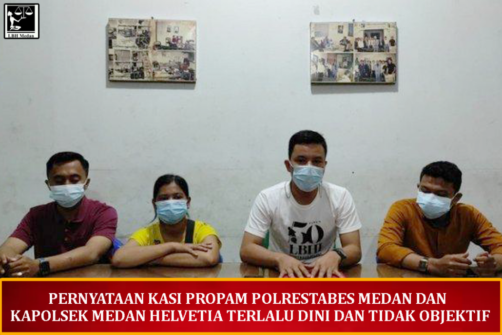 Pernyataan Kasi Propam Polrestabes Medan Kapolsek Medan Helvetia